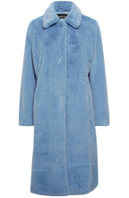 Calino Provence Blue Faux Fur Coat