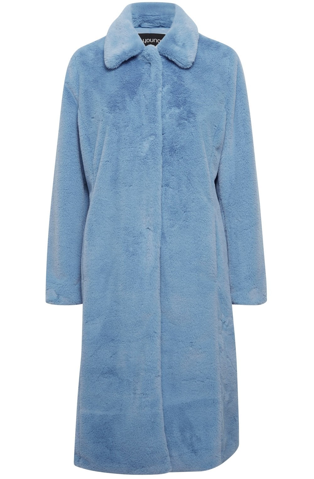 Calino Provence Blue Faux Fur Coat
