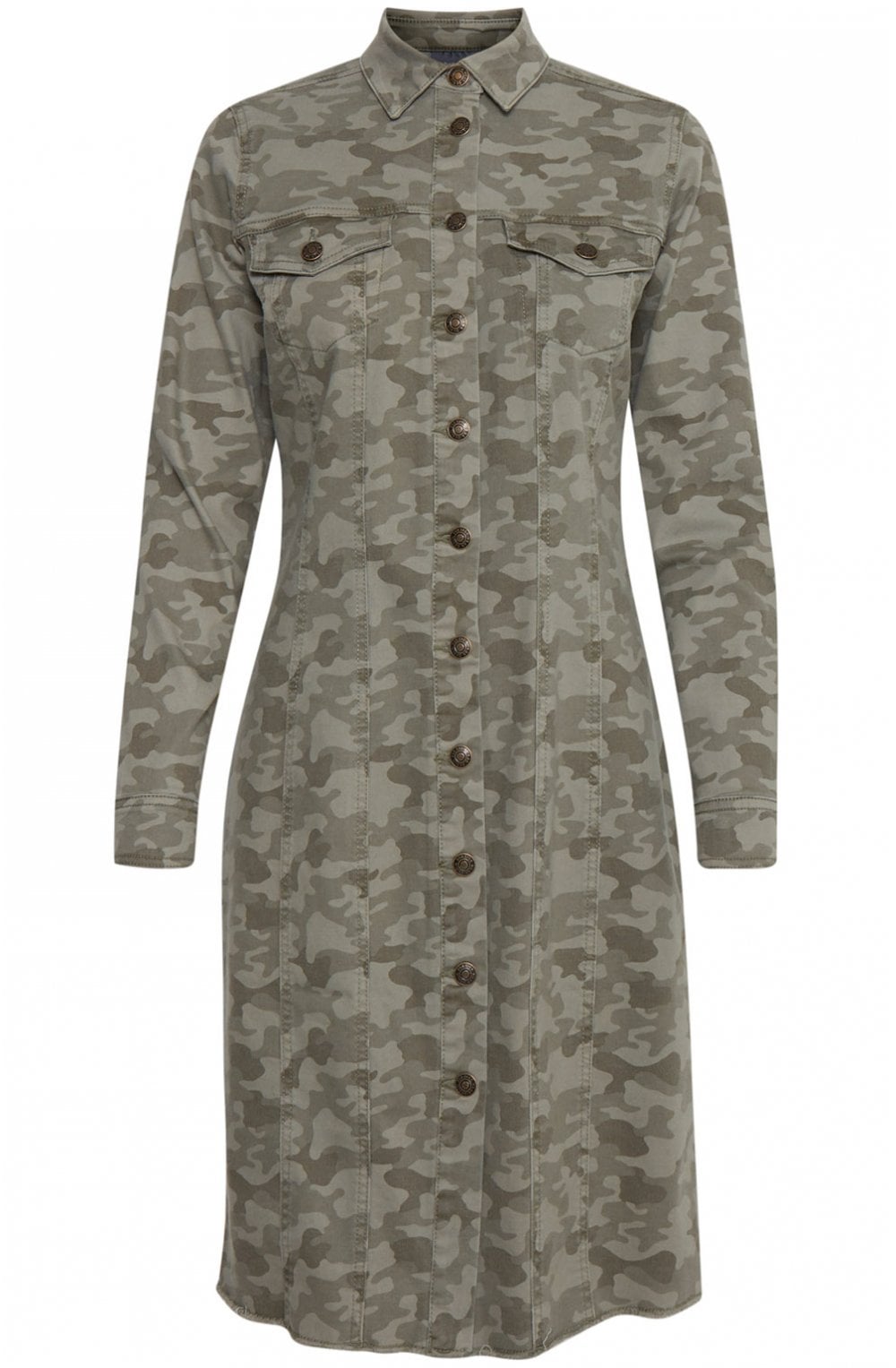 Camouflage Shirt Dress
