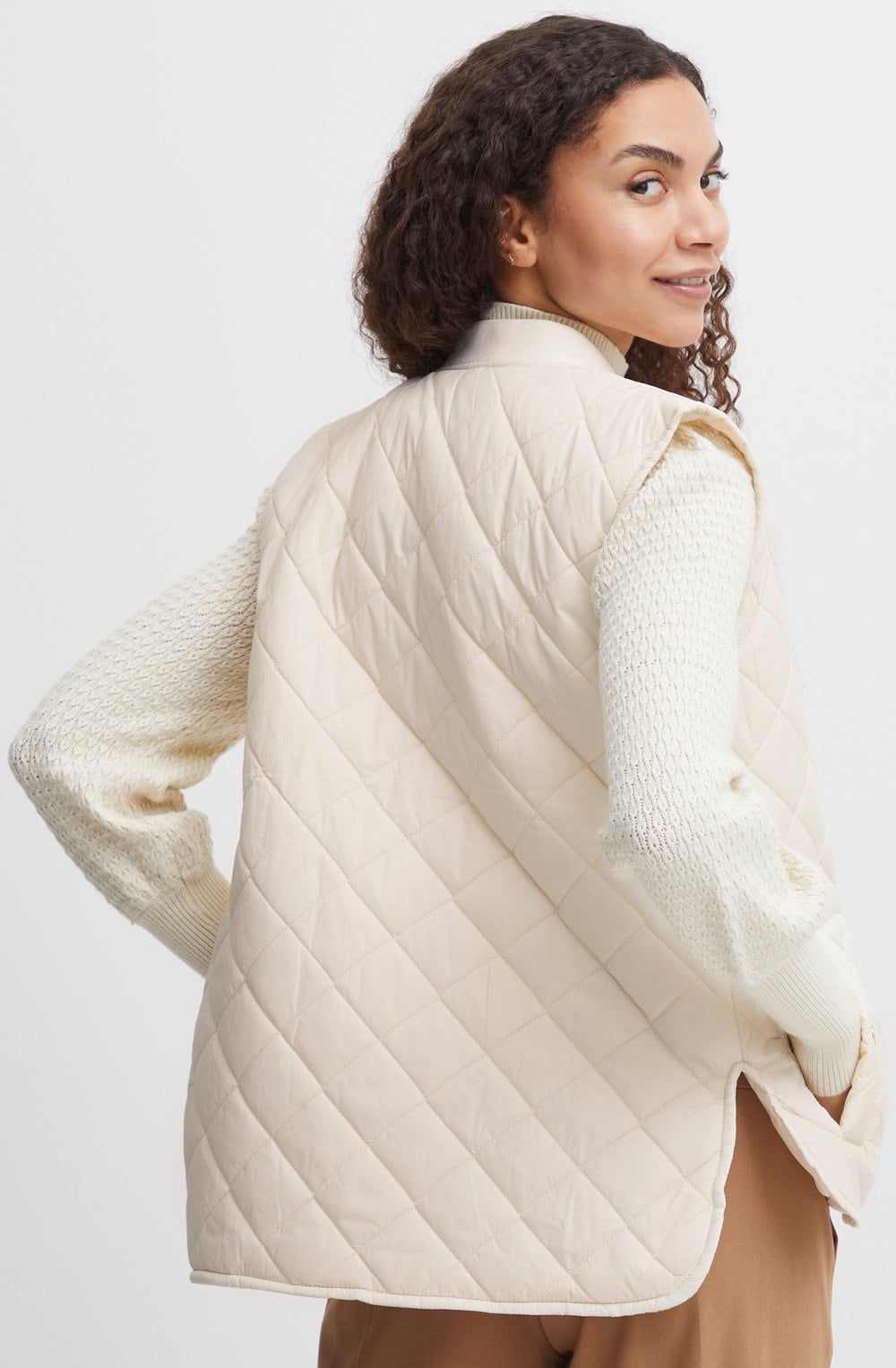 Canna Birch Quilted Waistcoat