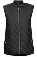 Canna Black Quilted Waistcoat