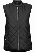 Canna Black Quilted Waistcoat