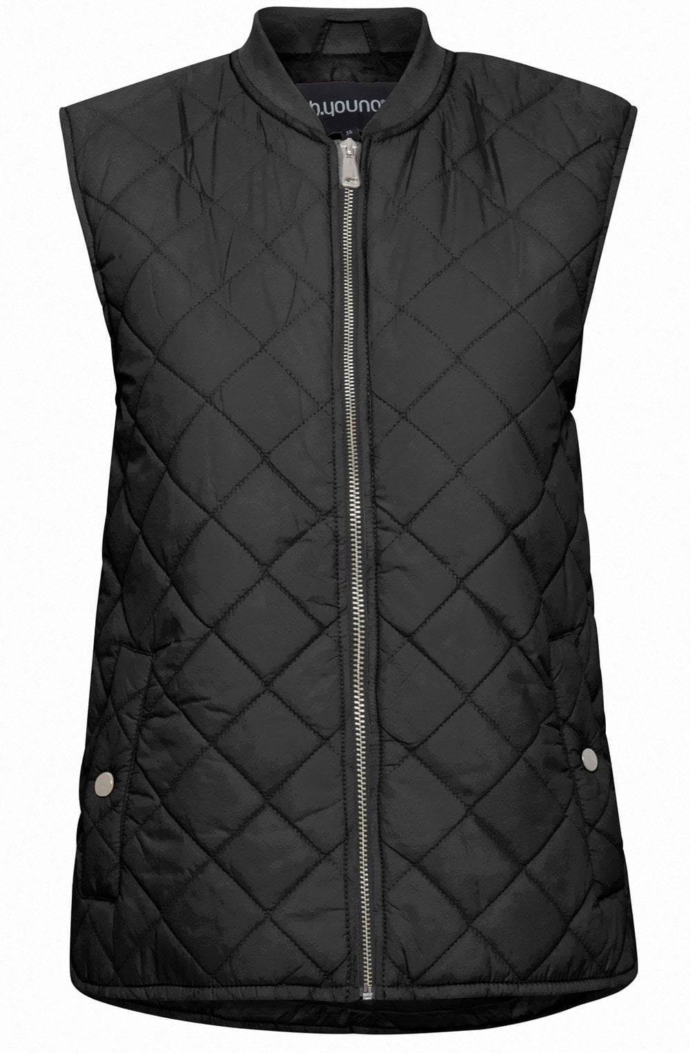 Canna Black Quilted Waistcoat