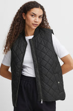 Canna Black Quilted Waistcoat