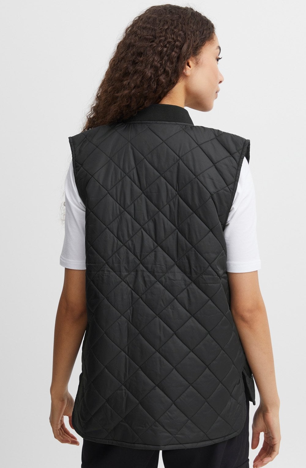 Canna Black Quilted Waistcoat