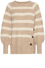 Cement Melange Button Detail Omea Jumper