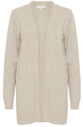 Cement Melange Nonina Open Front Cardigan