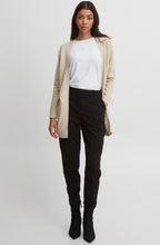Cement Melange Nonina Open Front Cardigan