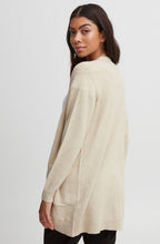 Cement Melange Nonina Open Front Cardigan