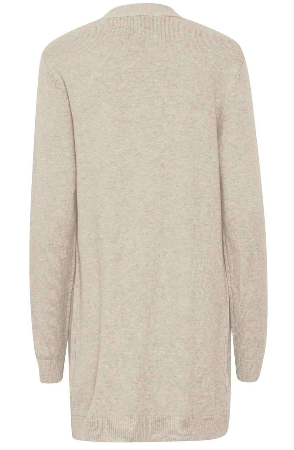 Cement Melange Nonina Open Front Cardigan