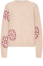 Cement Mix Flower Print Jumper