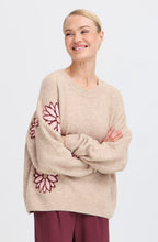 Cement Mix Flower Print Jumper