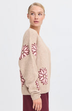 Cement Mix Flower Print Jumper