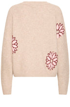Cement Mix Flower Print Jumper