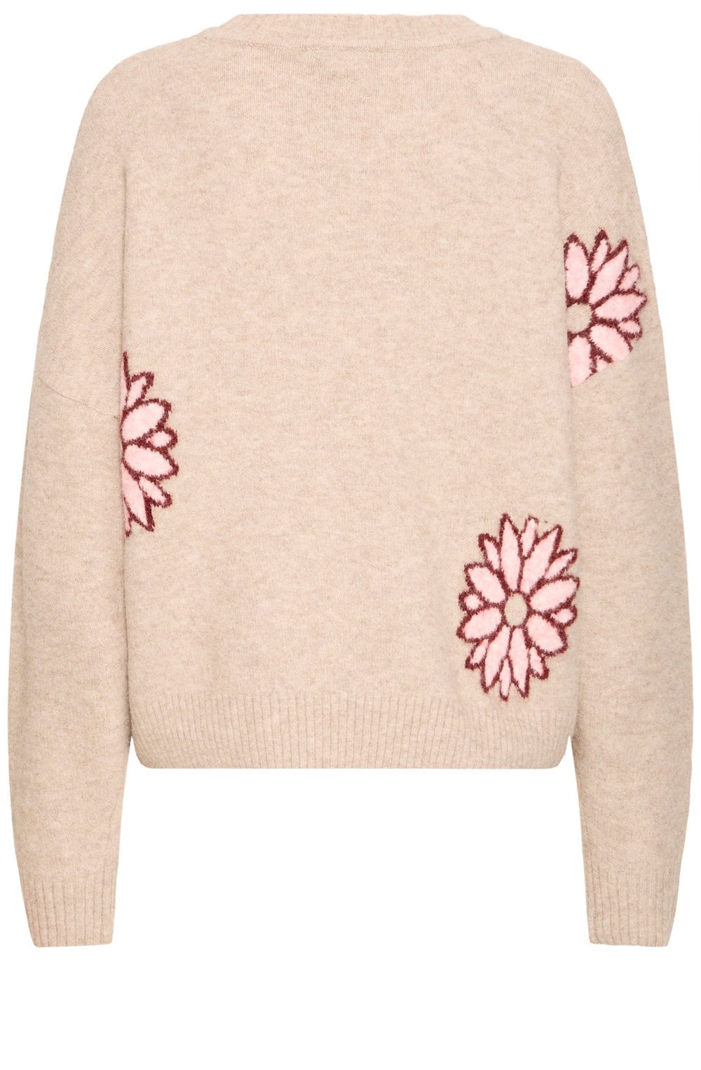 Cement Mix Flower Print Jumper