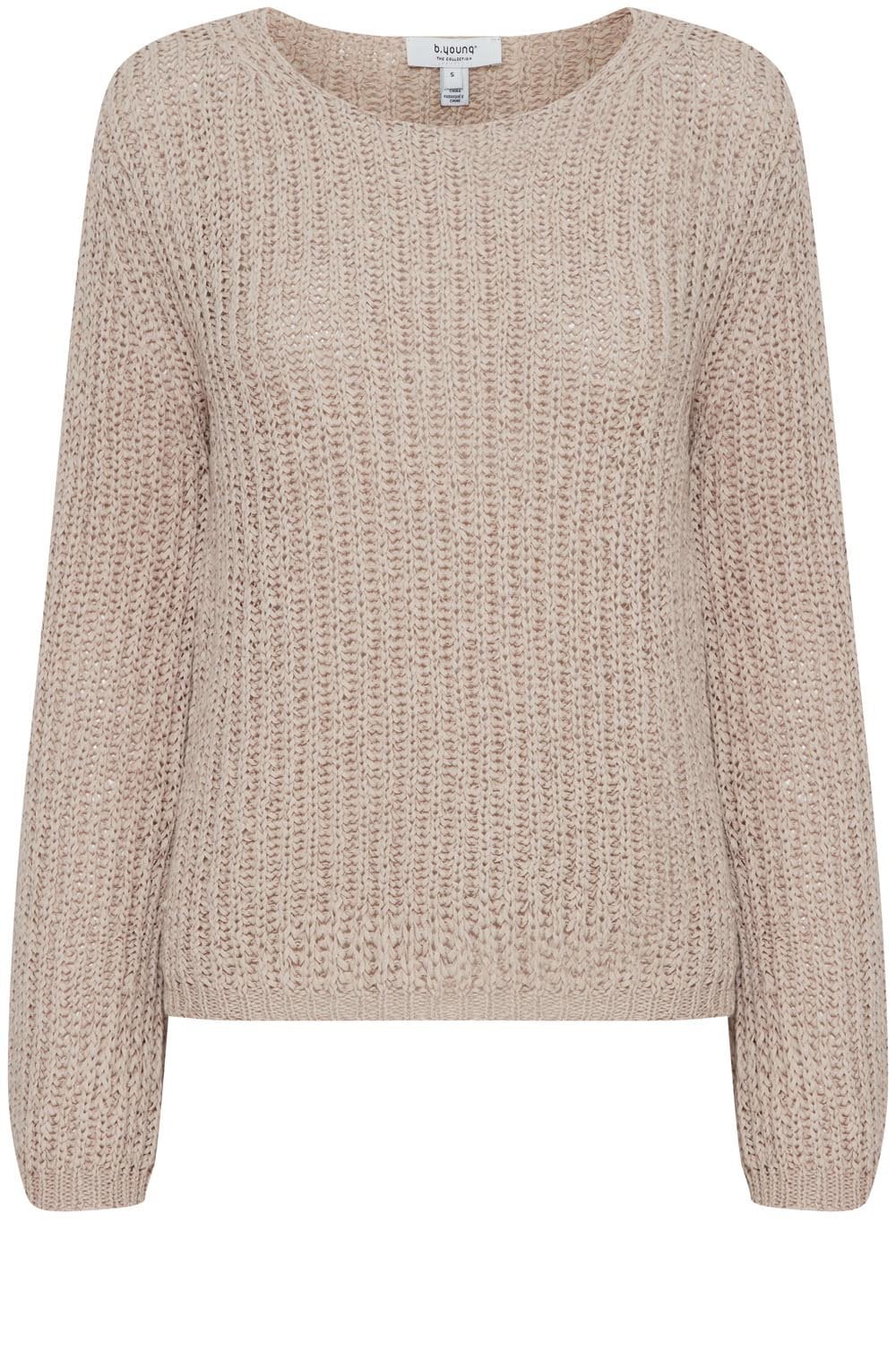 Cement Ribbon Knit Top