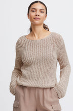 Cement Ribbon Knit Top