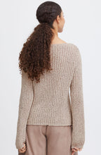 Cement Ribbon Knit Top