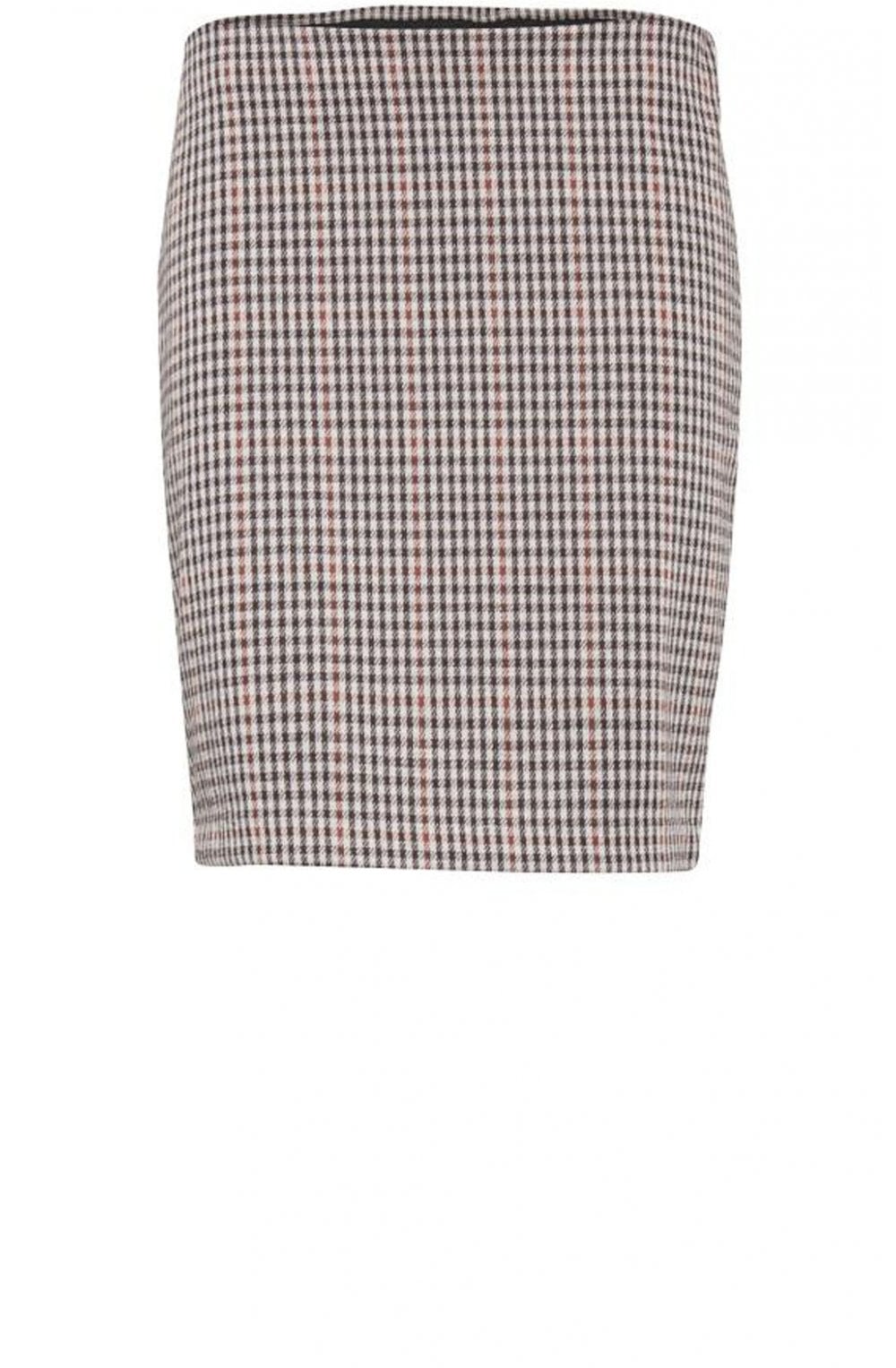 Check Knee Length Skirt