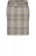 Check Print Skirt