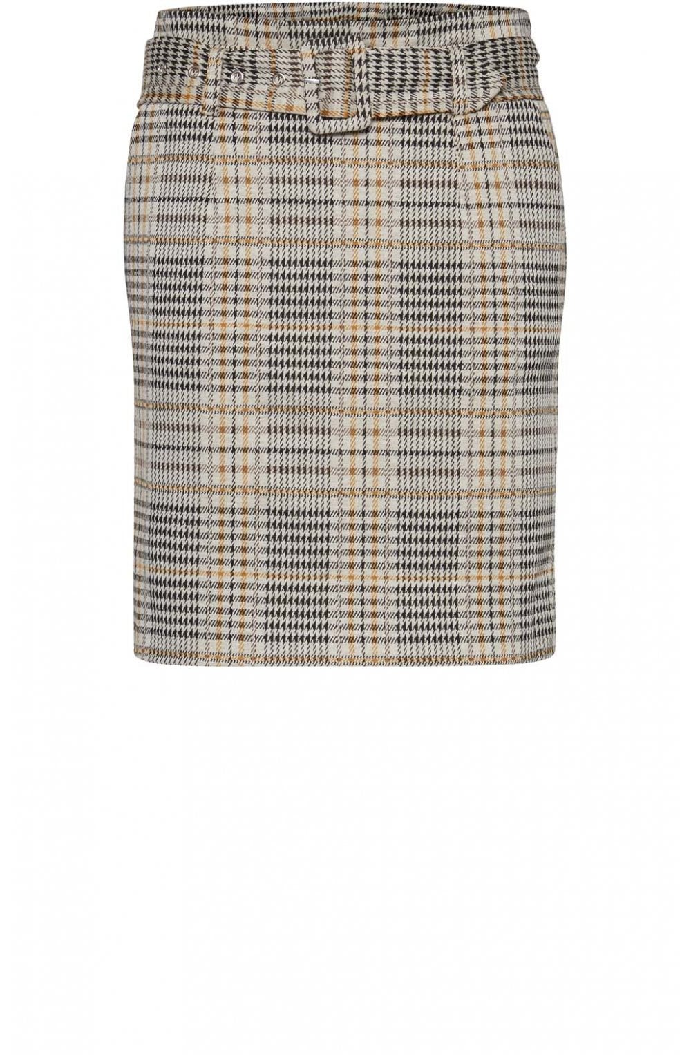 Check Print Skirt