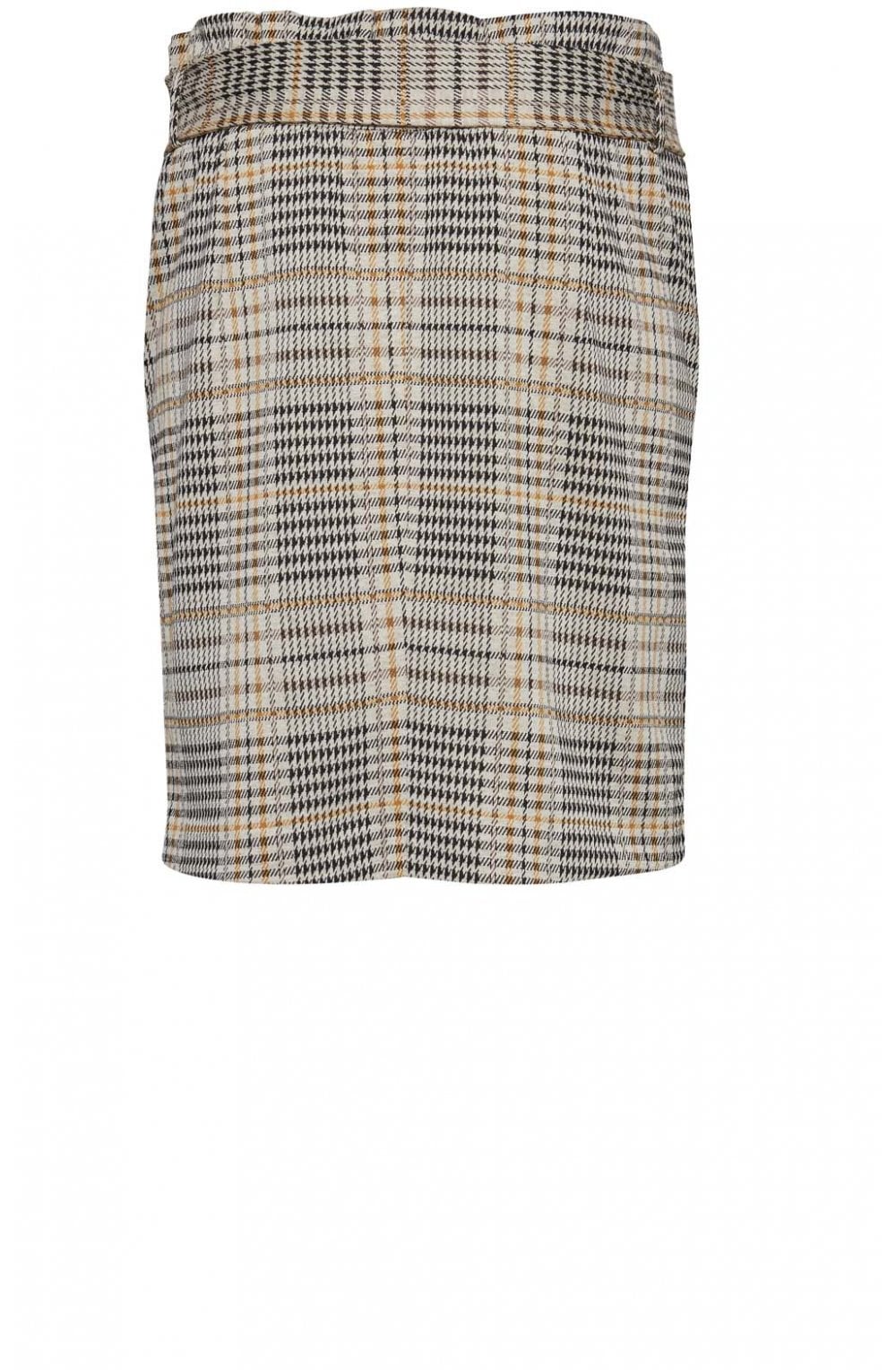 Check Print Skirt