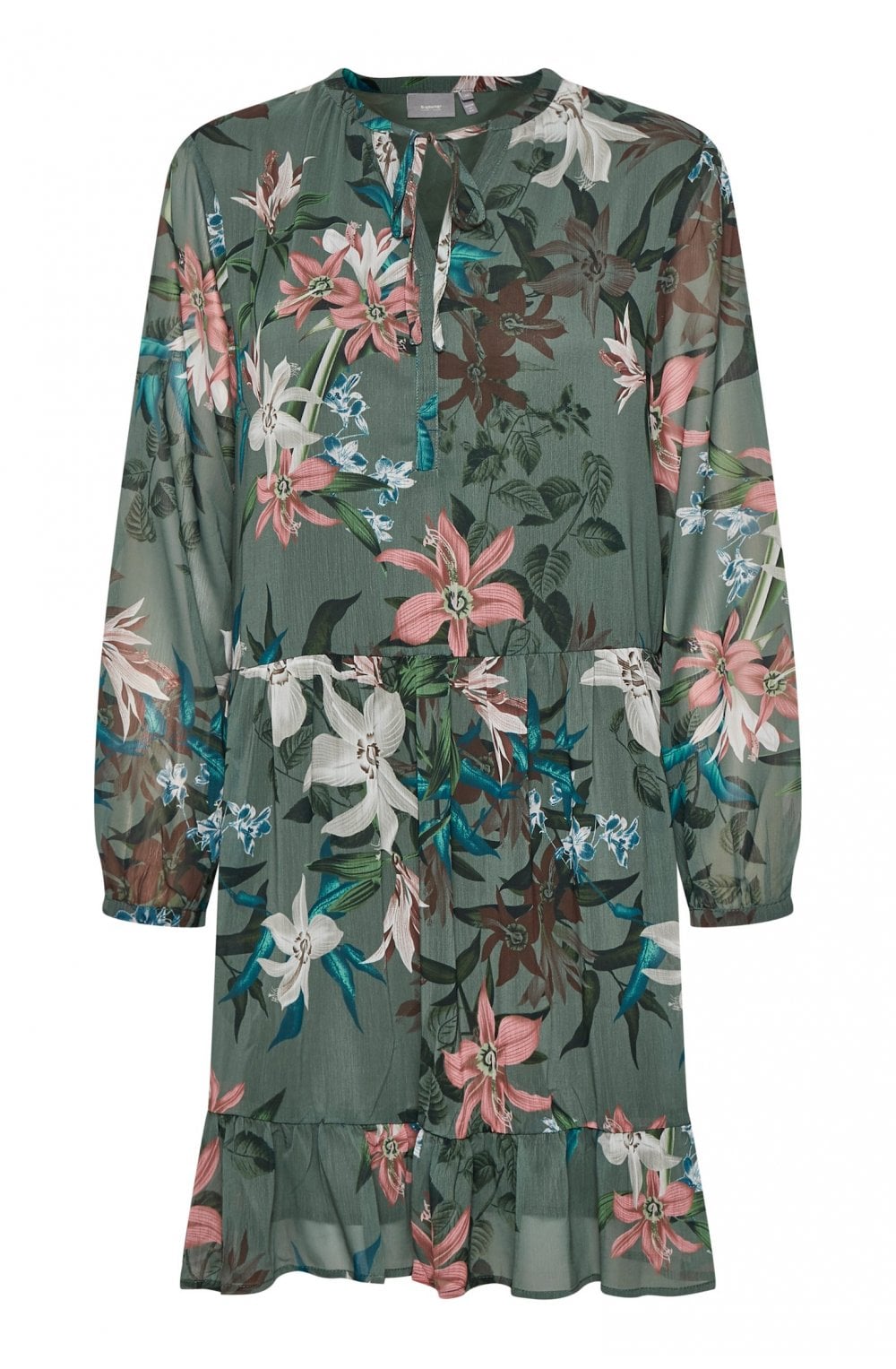 Chiffon Floral Swing Dress