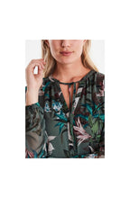 Chiffon Floral Swing Dress