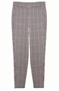 Chocolate Check Print Trousers