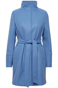 Cilia Provence Blue Belted Coat