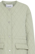 Collarless Quilted Jacket