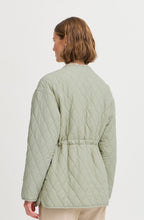 Collarless Quilted Jacket
