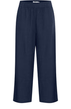 Copenhagen Night Linen Mix Cropped Trousers
