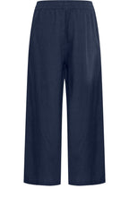 Copenhagen Night Linen Mix Cropped Trousers