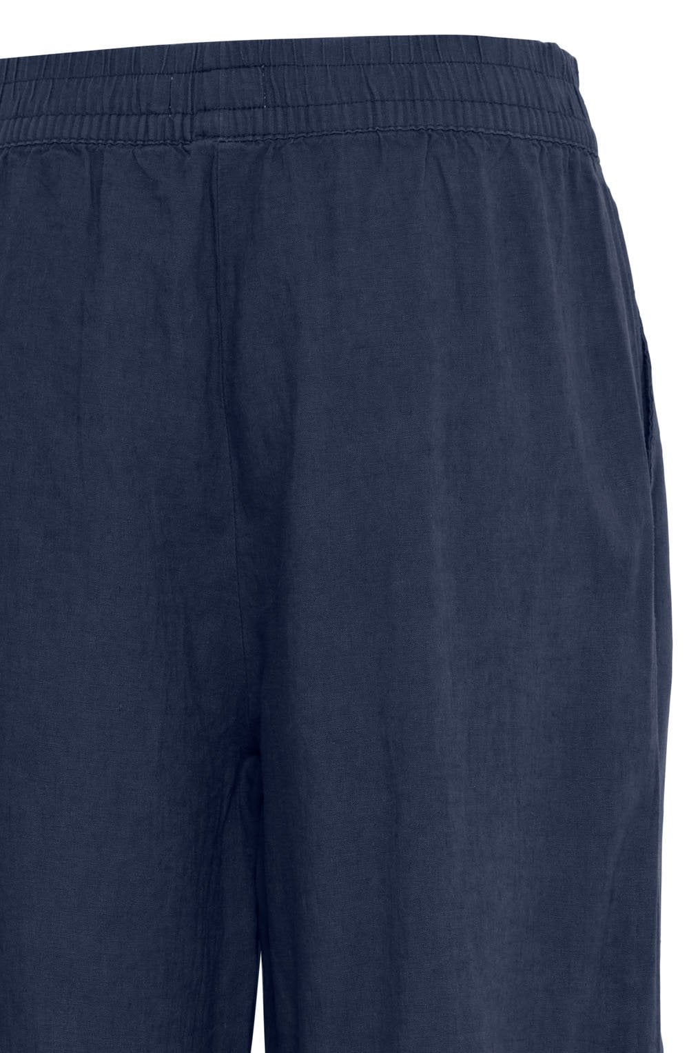 Copenhagen Night Linen Mix Cropped Trousers