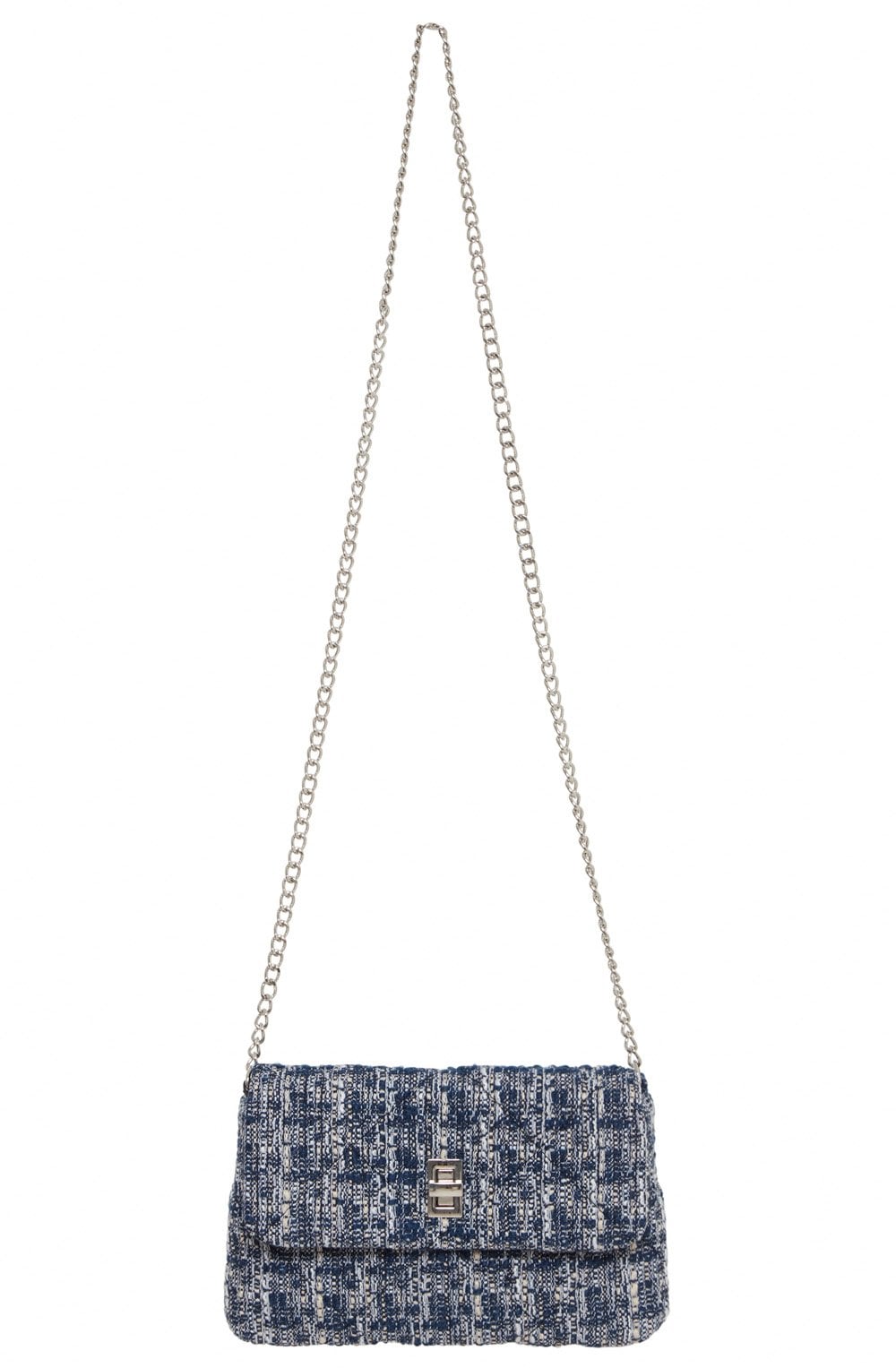 Copenhagen Night Textured Tweed Quilted Bag