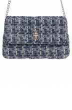 Copenhagen Night Textured Tweed Quilted Bag