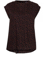Copper Spot Print Blouse