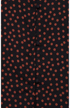 Copper Spot Print Blouse