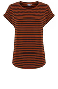 Copper Striped Jersey T Shirt