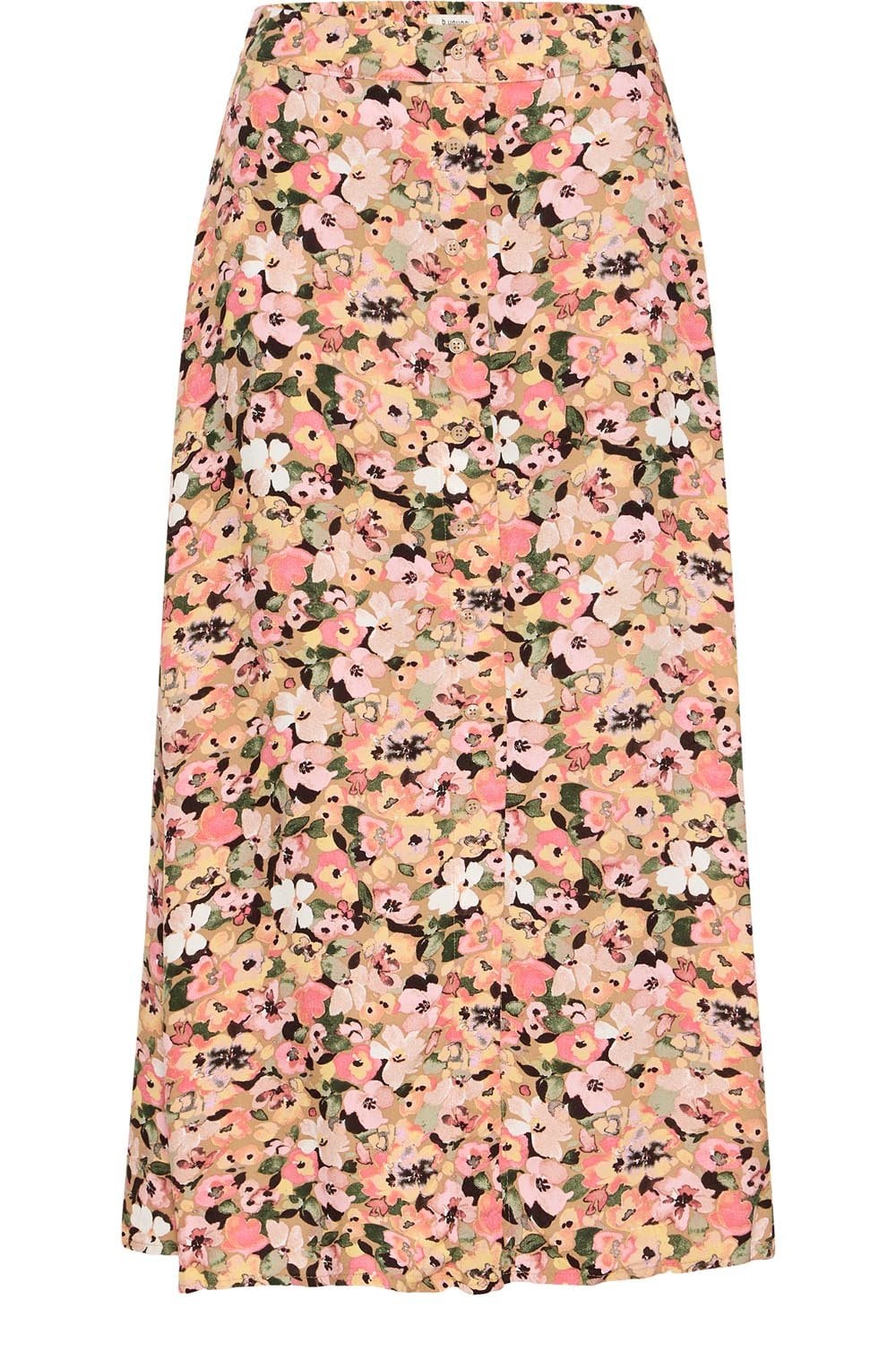 Coral Blush Button Down Skirt