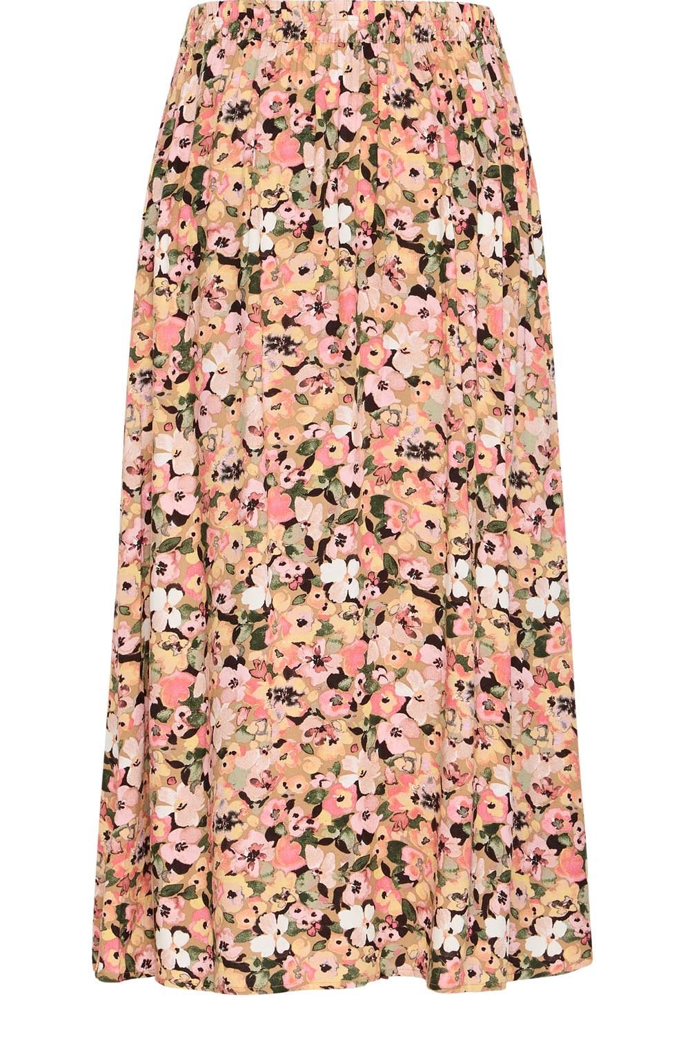 Coral Blush Button Down Skirt