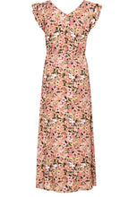 Coral Blush Joella Frill Maxi Dress
