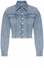 Cropped Washed Denim Jacket