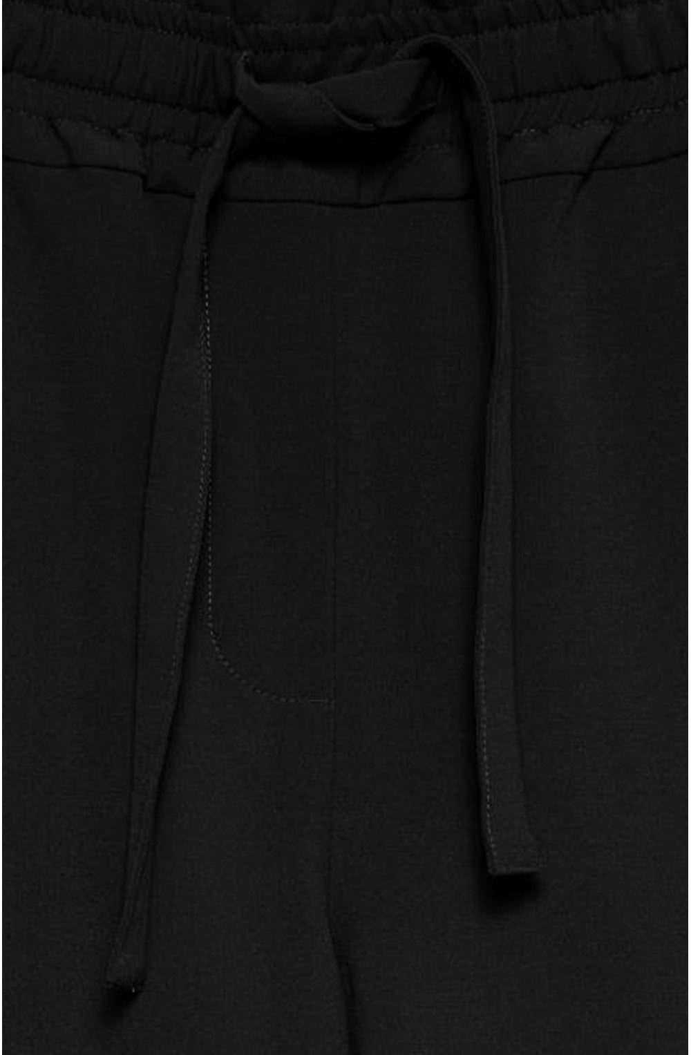 Danta Black Drawstring Casual Trousers