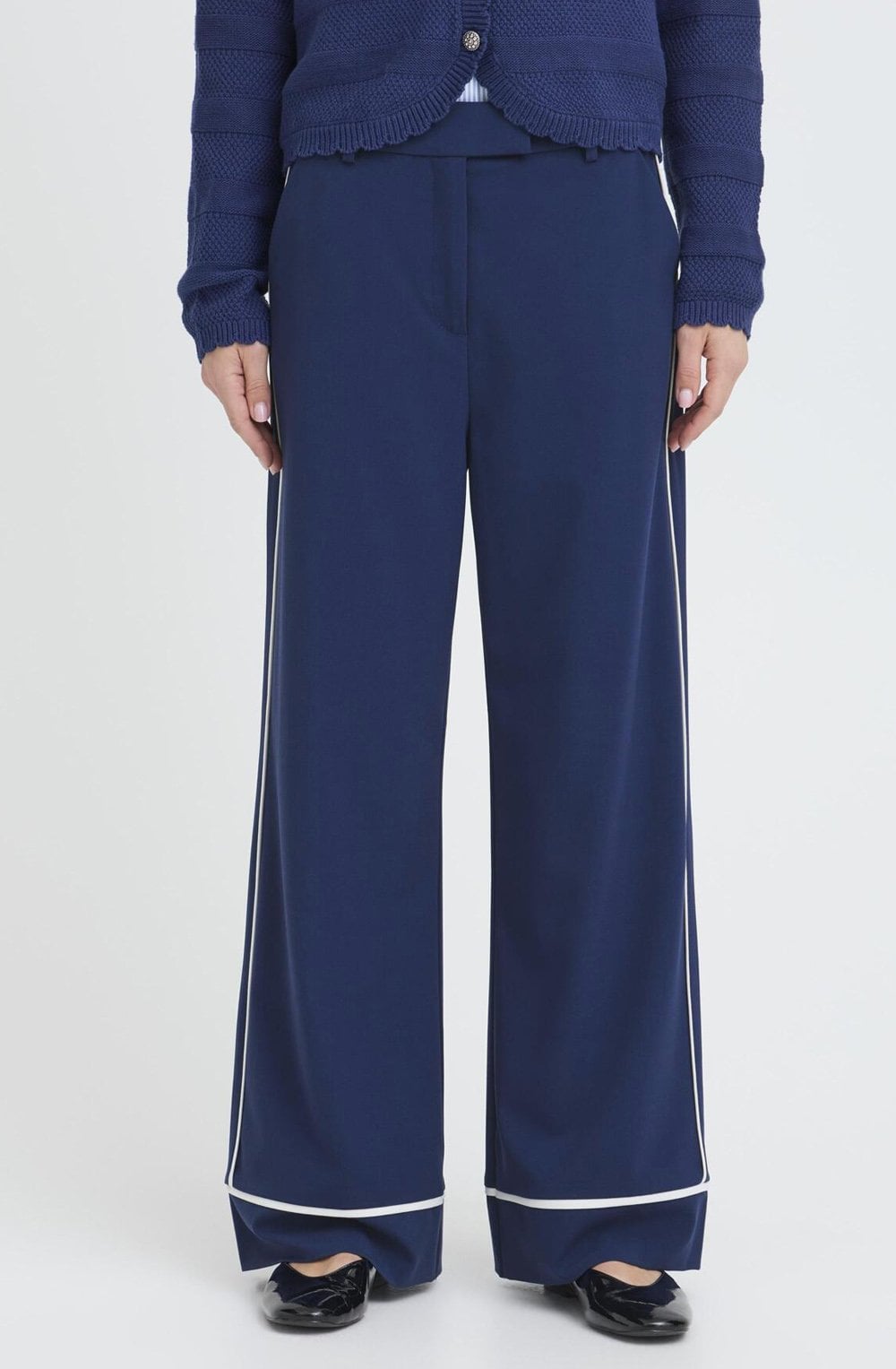 Danta Medieval Blue Wide Leg Trousers