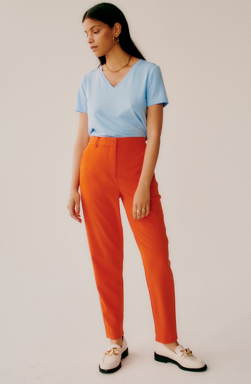 Danta Orangeade Ankle Length Trousers