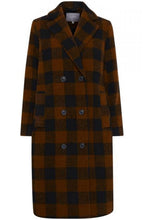 Dark Copper Check Coat