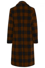 Dark Copper Check Coat