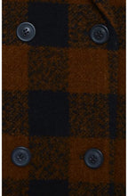 Dark Copper Check Coat
